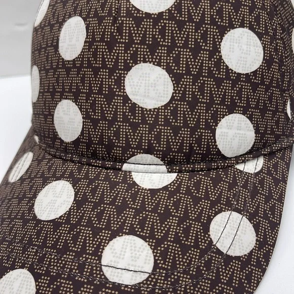 Michael Kors Women's Baseball Cap Hat Adjustable OS Chocolate BROWN DOTS
NWT - Picture 9 of 16